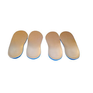 Safe Step #823 H Bi Larn Diabetic Shoe Inserts H Size S 10"L Cream & Blue NWD